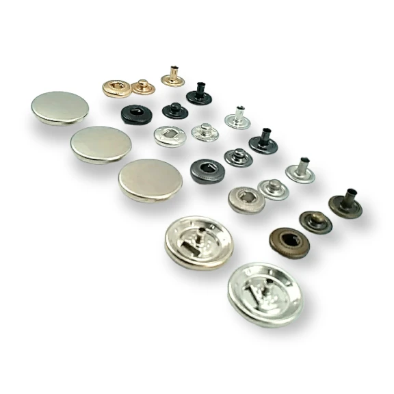 20 mm Para Tipi Çıtçıt Düz 54 Sistem Pirinç 4 lü Takım ERCB0020PRP