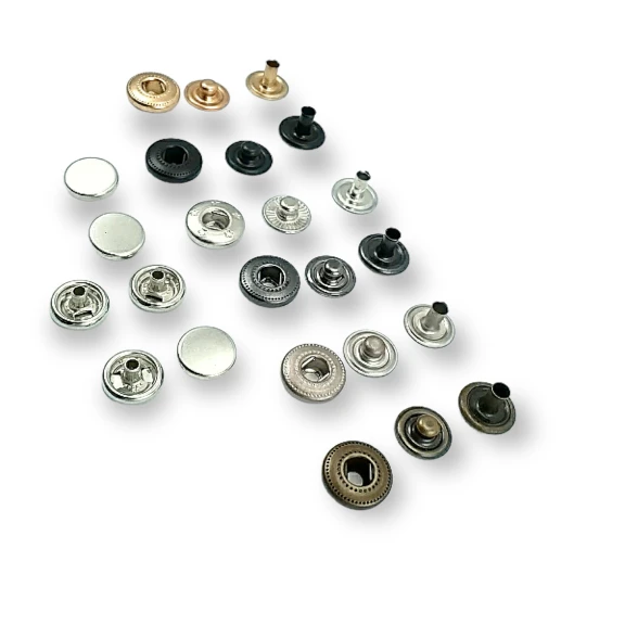 10,5 mm Para Tipi Çıtçıt Düz 54 Sistem Pirinç 4 lü Takım ERCB0105PRP