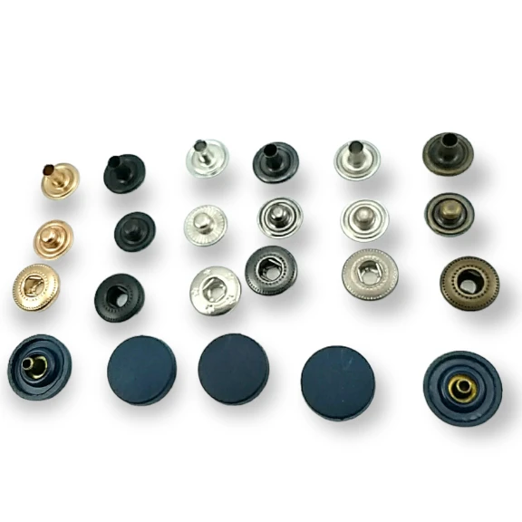 15 mm Plastik Çıtçıt Düz 54 Sistem Pirinç 4 lü Takım ERC0015PL