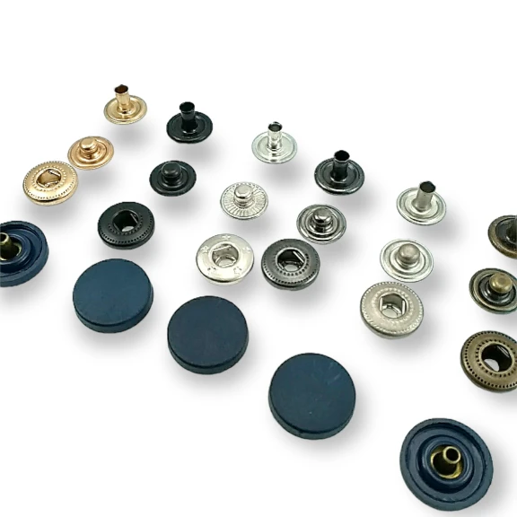 15 mm Plastik Çıtçıt Düz 54 Sistem Pirinç 4 lü Takım ERC0015PL