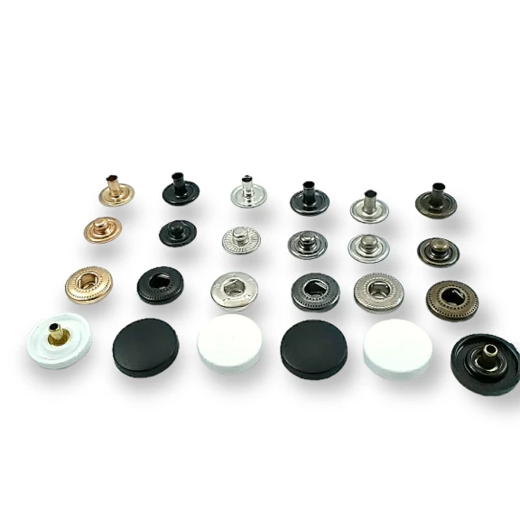 15 mm Plastik Çıtçıt Düz 54 Sistem Pirinç 4 lü Takım ERC0015PL