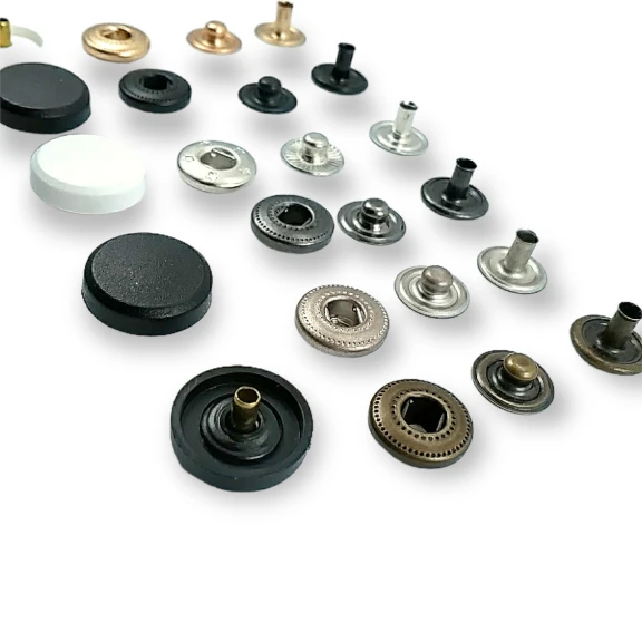 15 mm Plastik Çıtçıt Para Tipi Alt Parçalar Pirinç 54 Sistem ERC0015PLP