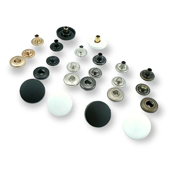 17 mm Plastik Çıtçıt Düz 54 Sistem Pirinç 4 lü Takım ERC0017PL