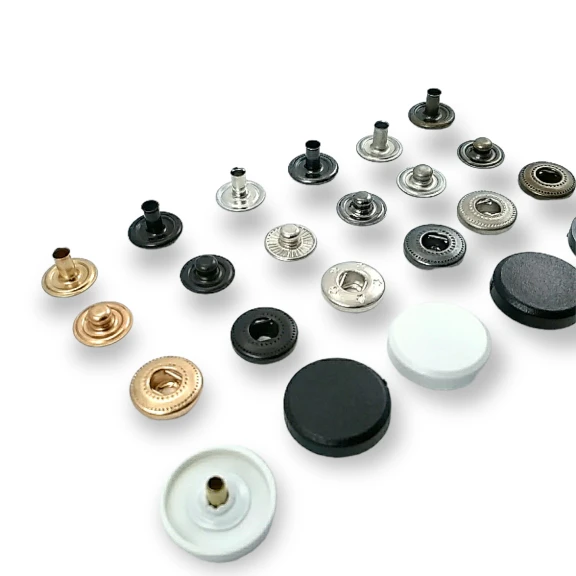 17 mm Plastik Para Tipi Çıtçıt 54 Sistem Pirinç 4 lü Takım ERC0017PLP