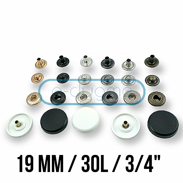 50 sets Multi-Size Silver Color Prong Ring Snap Fasteners Press Studs Snaps  Button 9.5mm, 11mm
