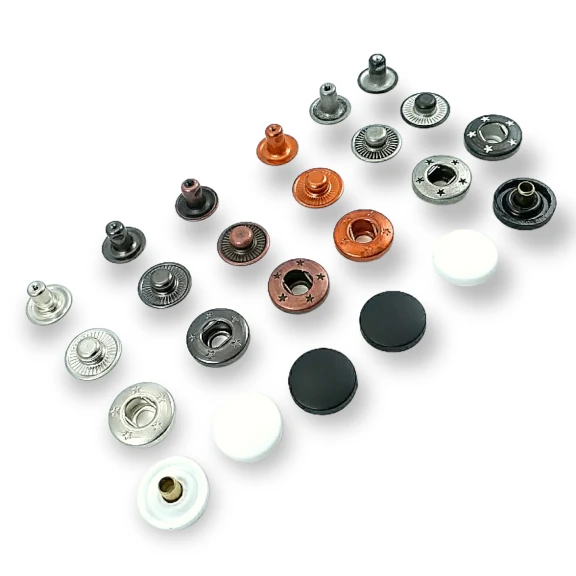 15 mm Alfa Plastik Çıtçıt 54 Sistem Pirinç 4 lü Takım ERCA0015PL