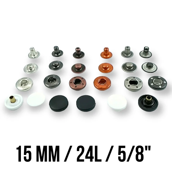 15 mm Alfa Plastik Çıtçıt 54 Sistem Pirinç 4 lü Takım ERCA0015PL