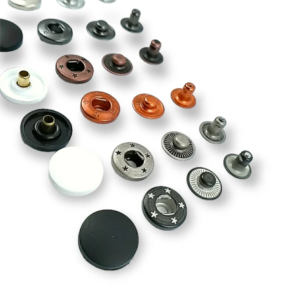 17 mm Plastik Alfa Çıtçıt 54 Sistem Pirinç 4 lü Takım ERCA0017PL