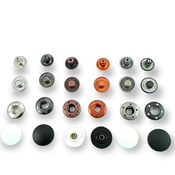 17 mm Plastik Alfa Çıtçıt 54 Sistem Pirinç 4 lü Takım ERCA0017PL