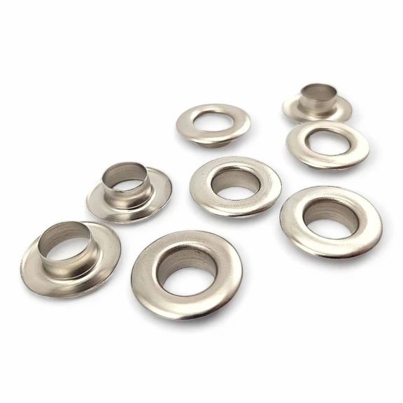 10 mm Inner Diameter Stainless Metal Eyelet Capsule for Textile and Leather Projects, 500 pcs Pack