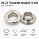 10 mm Inner Diameter Stainless Metal Eyelet Capsule for Textile and Leather Projects, 500 pcs Pack