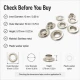 10 mm Inner Diameter Stainless Metal Eyelet Capsule for Textile and Leather Projects, 500 pcs Pack