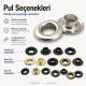 Kuşgözü No 28 Paslanmaz 13 mm ER0028P, çanta ve tekstil projelerinde kullanılmak üzere tasarlanmış, paslanmaz metal