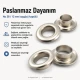 Kuşgözü No 28 Paslanmaz 13 mm ER0028P, çanta ve tekstil projelerinde kullanılmak üzere tasarlanmış, paslanmaz metal