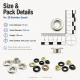 Kuşgözü No 28 Paslanmaz 13 mm ER0028P, çanta ve tekstil projelerinde kullanılmak üzere tasarlanmış, paslanmaz metal