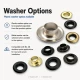 Kuşgözü No 28 Paslanmaz 13 mm ER0028P, çanta ve tekstil projelerinde kullanılmak üzere tasarlanmış, paslanmaz metal