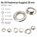 Kuşgözü No 34 Paslanmaz 28 mm 500 Adet Paket ER0034P