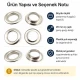 Kuşgözü No 34 Paslanmaz 28 mm ER0034P, yüksek kaliteli metal kuşgözü, tekstil, deri, çanta ve ayakkabı projeleri için ideal