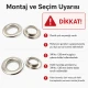 Kuşgözü No 34 Paslanmaz 28 mm ER0034P, yüksek kaliteli metal kuşgözü, tekstil, deri, çanta ve ayakkabı projeleri için ideal
