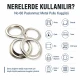 Kuşgözü No 66 40,3 mm Paslanmaz Perde ve Branda Kuşgözü ER0066P, dayanıklı ve estetik yapısıyla çanta, ayakkabı ve tekstil