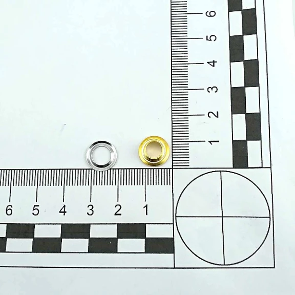 Curved Eyelet 15/64" Brass 6 mm (500 Pcs/Pack) ERB0004PR