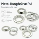 32 No 21 mm Düz Pirinç Kuşgözü 500 Adet/Paket - Tekstil ve Aksesuar Kullanımı için Uygun