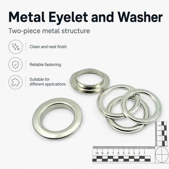 32 No 21 mm Düz Pirinç Kuşgözü 500 Adet/Paket - Tekstil ve Aksesuar Kullanımı için Uygun