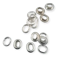 Oval Eyelet 0.5 cm Brass 1/64" (500 Pieces/Pack) EROV0007PR