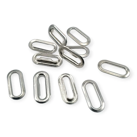 Oval Eyelet 1,5 cm Brass 19/32"  (500 Pieces/Pack) EROV0015PR