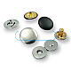 Magnetic Snap Buttons 18 mm Set of 4 Curved Brass ERMK018PR