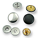 Magnetic Snap Buttons 18 mm Set of 4 Curved Brass ERMK018PR