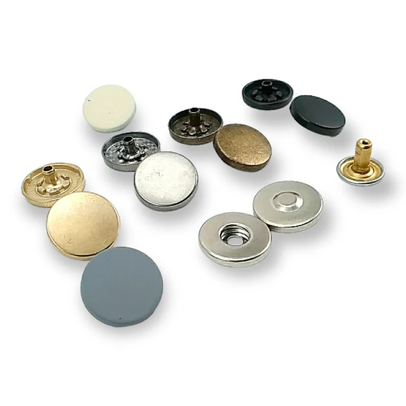 Mıknatıslı Çıtçıt 20 mm 4 lü Takım Düz Zamak ERMK018ZMK20