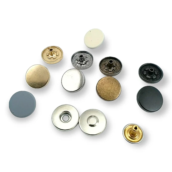 Mıknatıslı Çıtçıt 20 mm 4 lü Takım Düz Zamak ERMK018ZMK20