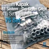 61 Çıtçıt Düğme 15 mm Paslanmaz Çelik Çıtçıt 75 Adet/Paket C0004P15PK
