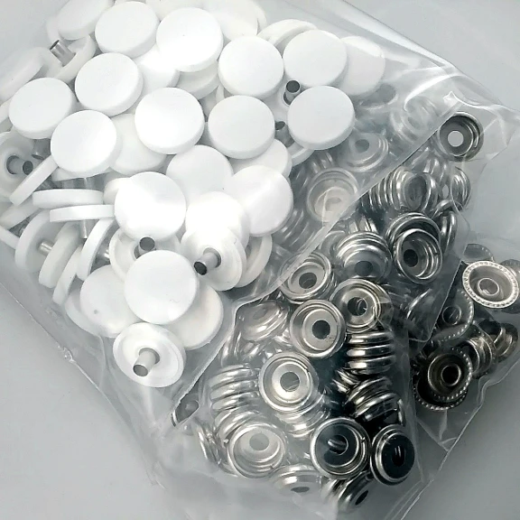 61 Çıtçıt Düğme 15 mm Saç 3 Alt Parça Çıtçıt 144 Adet/Paket C0004PL15PK