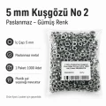 5 mm / 0.20 in Inner Diameter Stainless Metal Eyelet, 1000 pcs/Pack ER0002PPK
