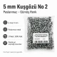 2 Nolu Paslanmaz Kuşgözü Gümüş Renk İç Çap 5 mm 1000 Adet/Paket ER0002PPK - Tekstil, çanta ve ayakkabı projeleri için ideal