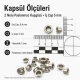 2 Nolu Paslanmaz Kuşgözü Gümüş Renk İç Çap 5 mm 1000 Adet/Paket ER0002PPK - Tekstil, çanta ve ayakkabı projeleri için ideal