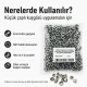 2 Nolu Paslanmaz Kuşgözü Gümüş Renk İç Çap 5 mm 1000 Adet/Paket ER0002PPK - Tekstil, çanta ve ayakkabı projeleri için ideal