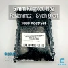 2 Nolu Paslanmaz Kuşgözü Siyah Oksit İç Çap 5 mm 1000 Ad/Paket ER0002PPKSO