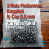 3 Nolu Paslanmaz Kuşgözü İç Çap 5,5 mm 1000 Ad/Paket ER0003PPK