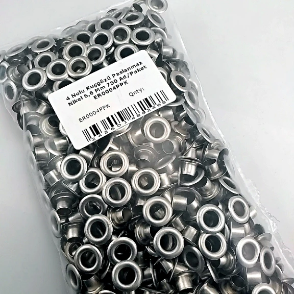 4 Nolu Kuşgözü Paslanmaz 6,6 mm 750 Ad/Paket ER0004PPK