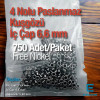 4 Nolu Kuşgözü Paslanmaz 6,6 mm 750 Ad/Paket ER0004PPK