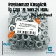 No 24 Kuşgözü Paslanmaz Çelik İç Çap 10 mm (250 Ad/Paket) ER0024PPK