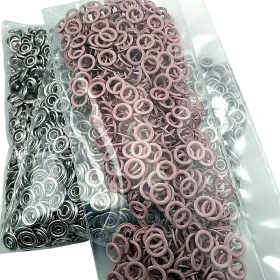 8 mm 0,31" Prong Snap Fasteners For Baby Clothes Powder Color 250 Pieces ERBCLK0008PMOR