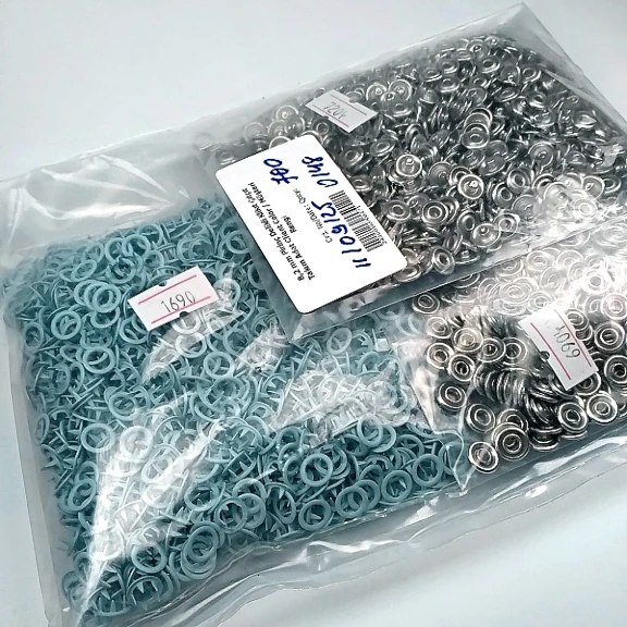 8 mm Bebe Çıt Çıtı 250 Adet Bebe Mavisi Klikıt Çıtçıt ERBCLK0008PRLB