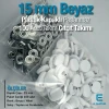 15 mm Plastik Beyaz Kapaklı Çıtçıt 100 adet/pkt ERC0015PWHT