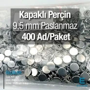 Kapaklı Perçin 9,5 mm Paslanmaz 400 Ad/Paket ERPER095PPK