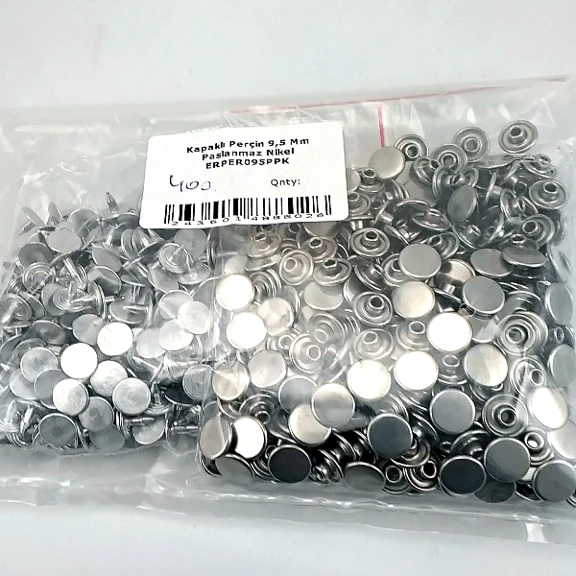 Kapaklı Perçin 9,5 mm Paslanmaz Çelik ERPER095PPK