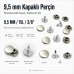 33.5 Pin Rivet 9.5 mm (0.37") Stainless Steel Cap / Aluminum Pin – Single Sale ERPER095P
